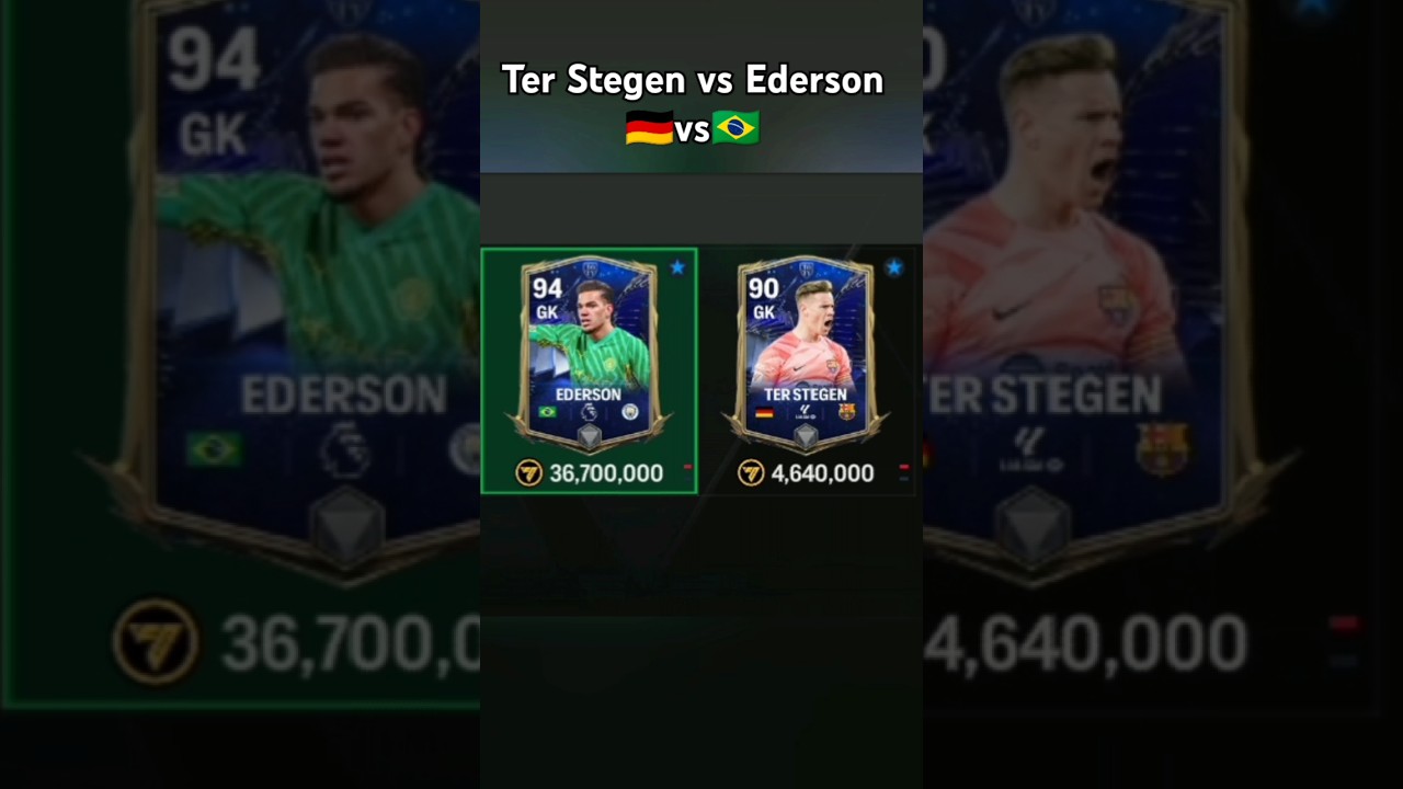 Ter Stegen vs Ederson 🇧🇷vs🇩🇪 #fifagaming #fifagame #football #fifa