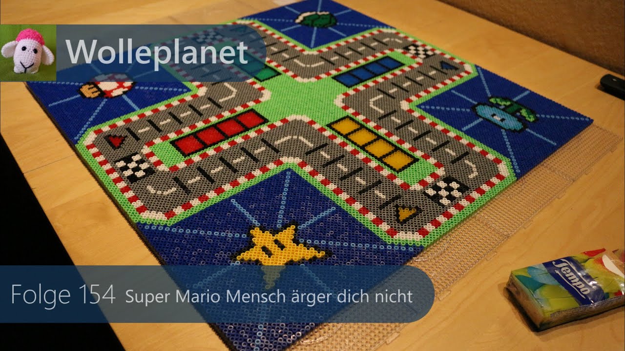 Pearler Bead Super Mario Mensch-Ärger-dich-nicht (Zeitraffer)
