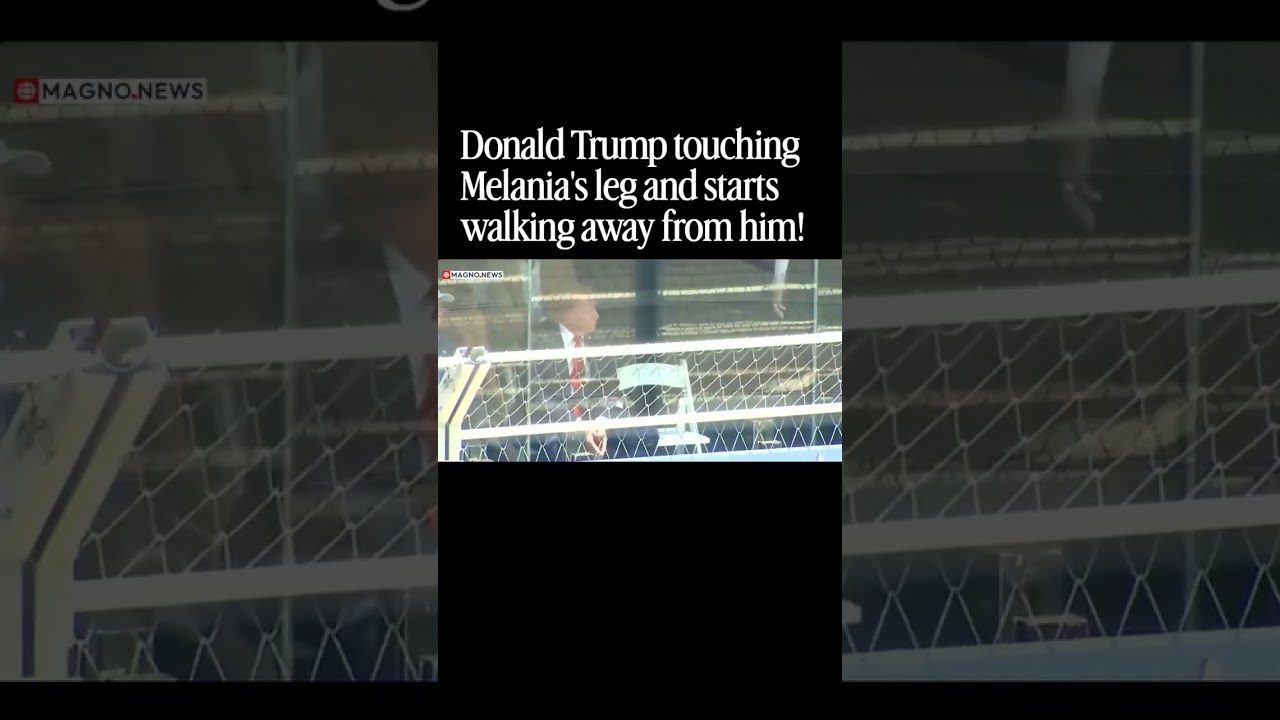 Trump Touches Melania&mdash;Then She Gets Up & WALKS AWAY 😳 #Trump #Melania #Viral