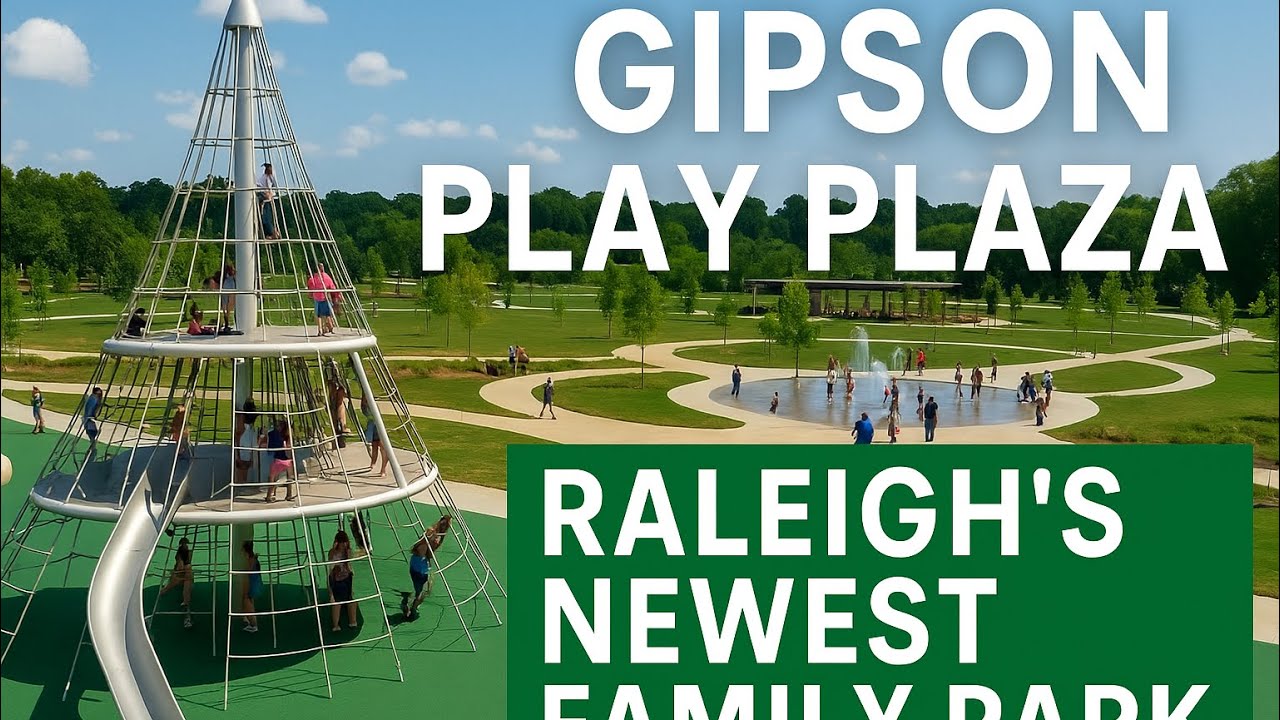 Gipson Play Plaza: Raleigh's Newest Family Park | Full Tour & First Impressions!