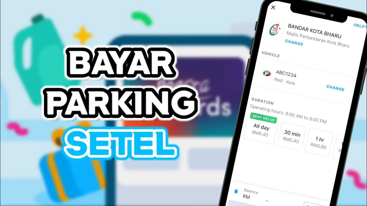 Cara Bayar Parking Guna Setel