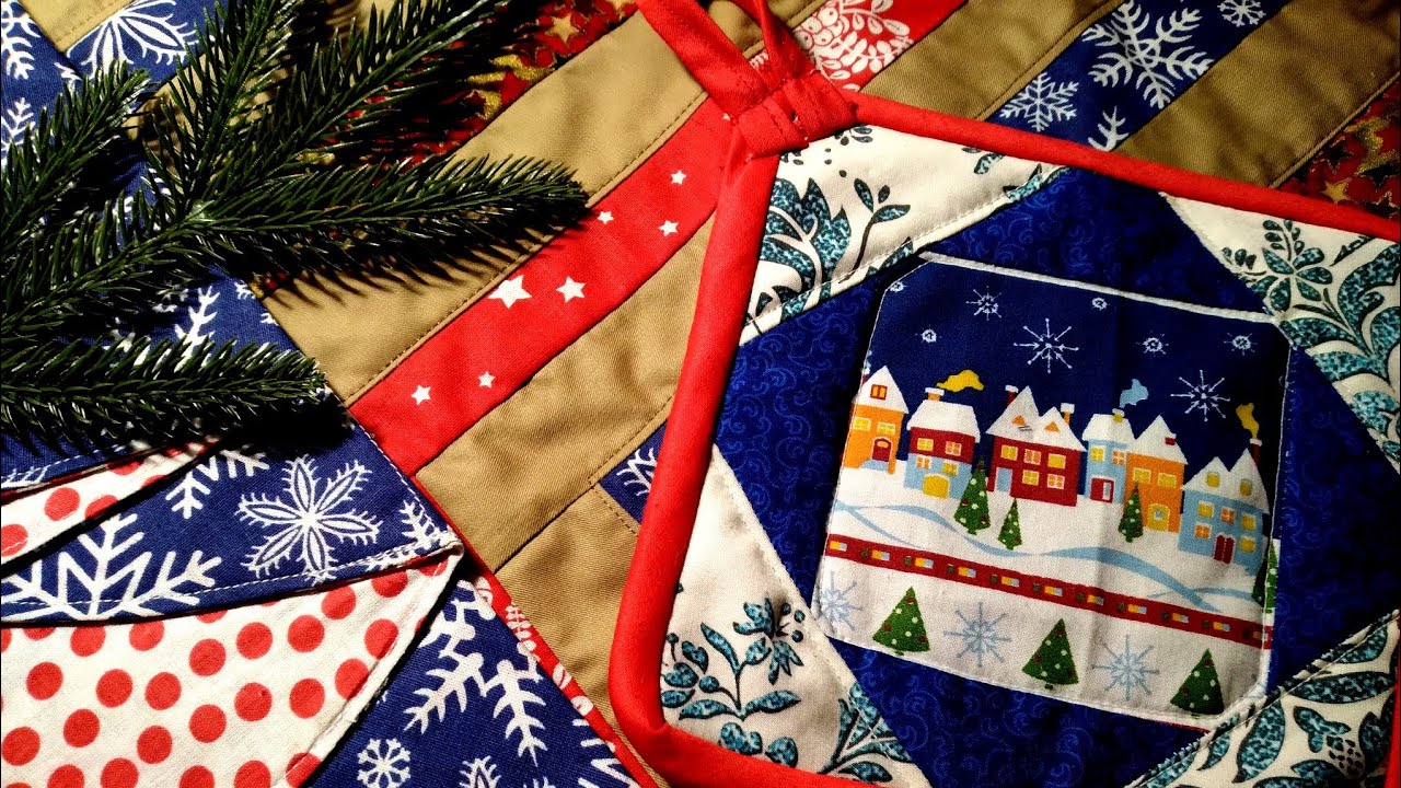 ШЬЮ из остатков от кроя / Новогодний ПЭЧВОРК /Christmas PACHWORK