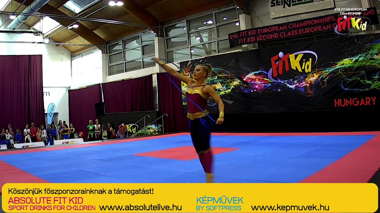 XVII. Fit Kid European Championships Individual finalist Adrienn Törökgyörgy from Hungary.