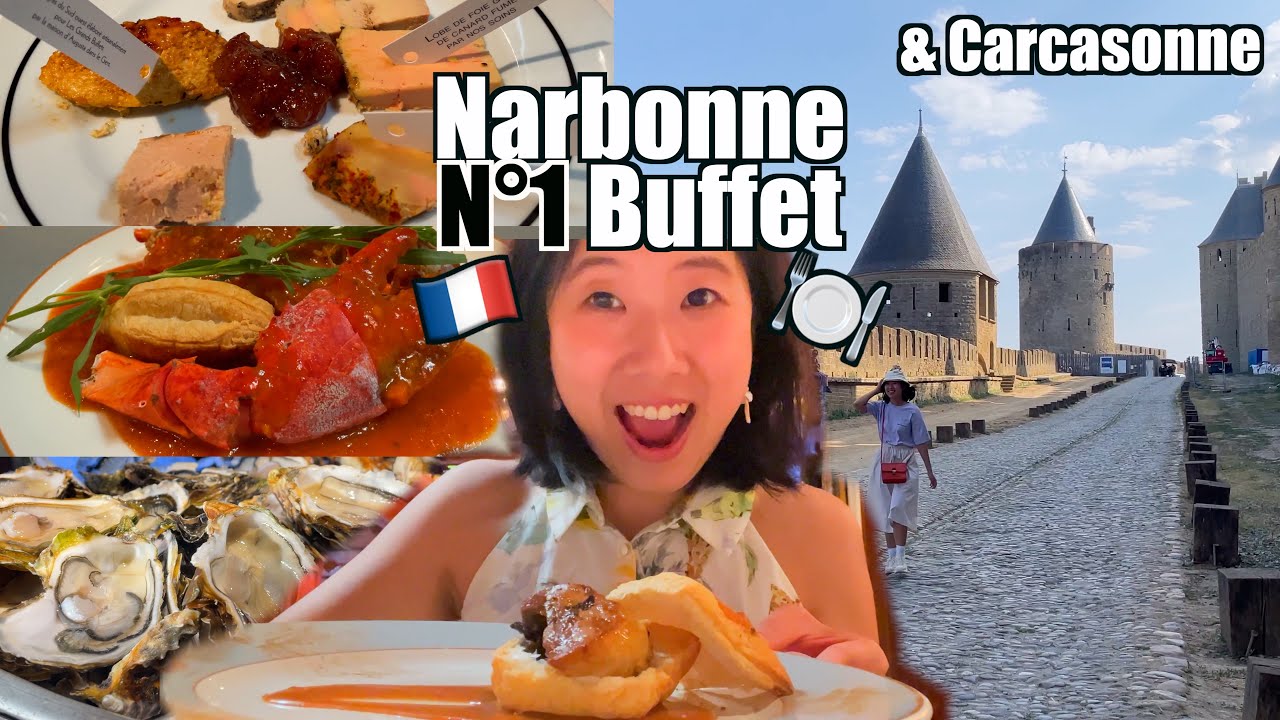 N°1 Buffet 🇫🇷 : Les Grands Buffets (Narbonne) + Magical Carcassonne ! | Southwest France Travel