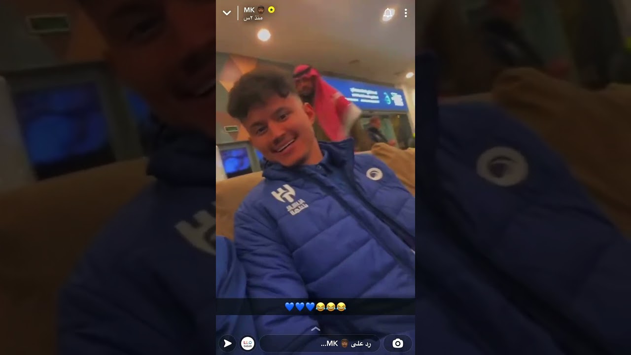 سنابات لعيبة الهلال الى القصيم ✈️💙 البليهي يعلم جانق قصيمي😭😂💙