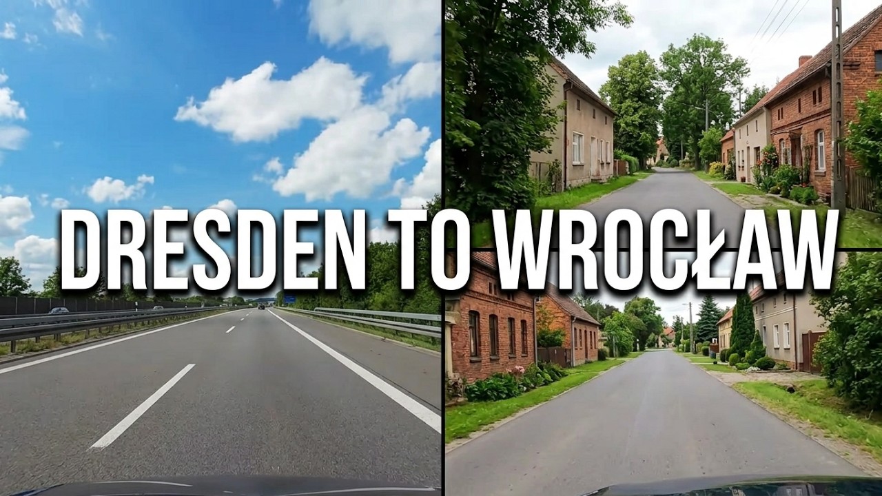 Dresden to Wrocław 🇩🇪🇵🇱 | Driving Through Poland | A4 Autobahn & Polish Villages | 4K 60FPS POV