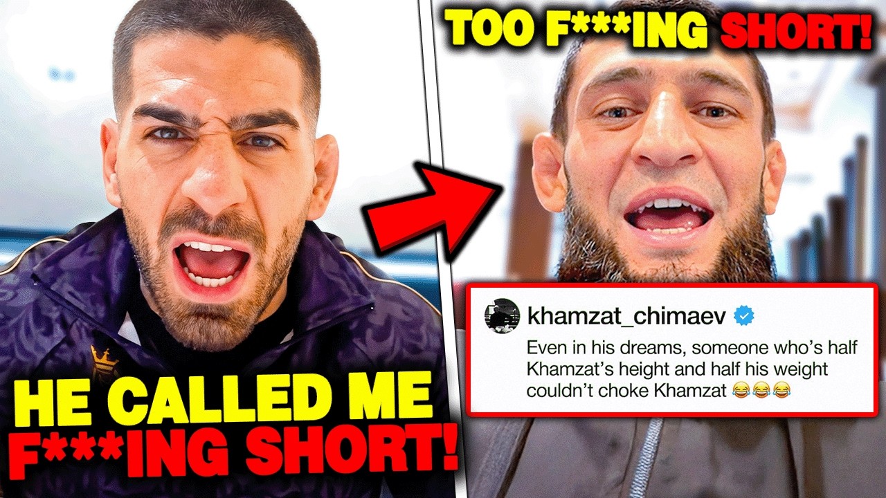 Khamzat Chimaev's DISRESPECT Ilia Topuria Saying "He is TOO SHORT for HIM" Ilia Topuria EXPLODES!