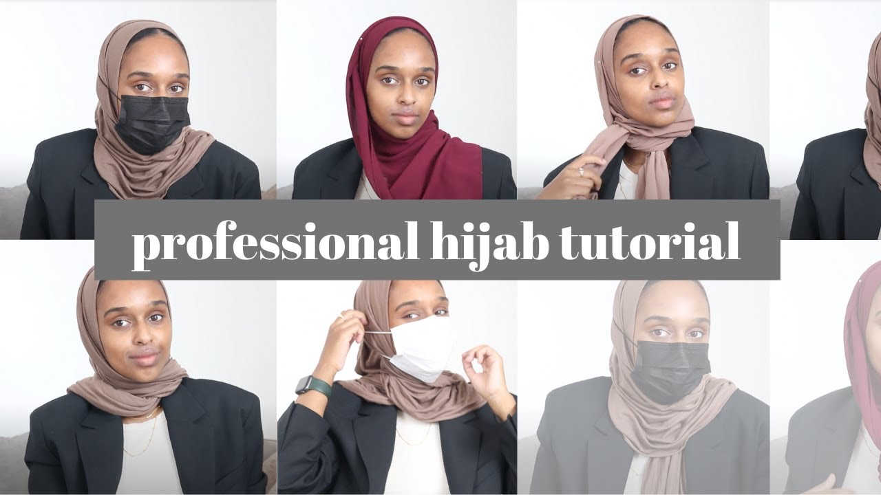 Hijab Tutorial For Professionals | No Pins + Mask Friendly