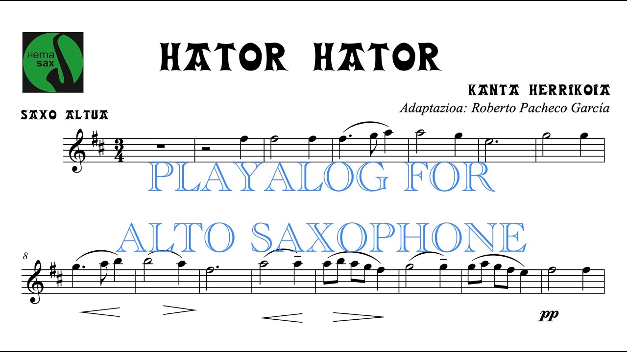 Hator Hator playalong saxo alturako