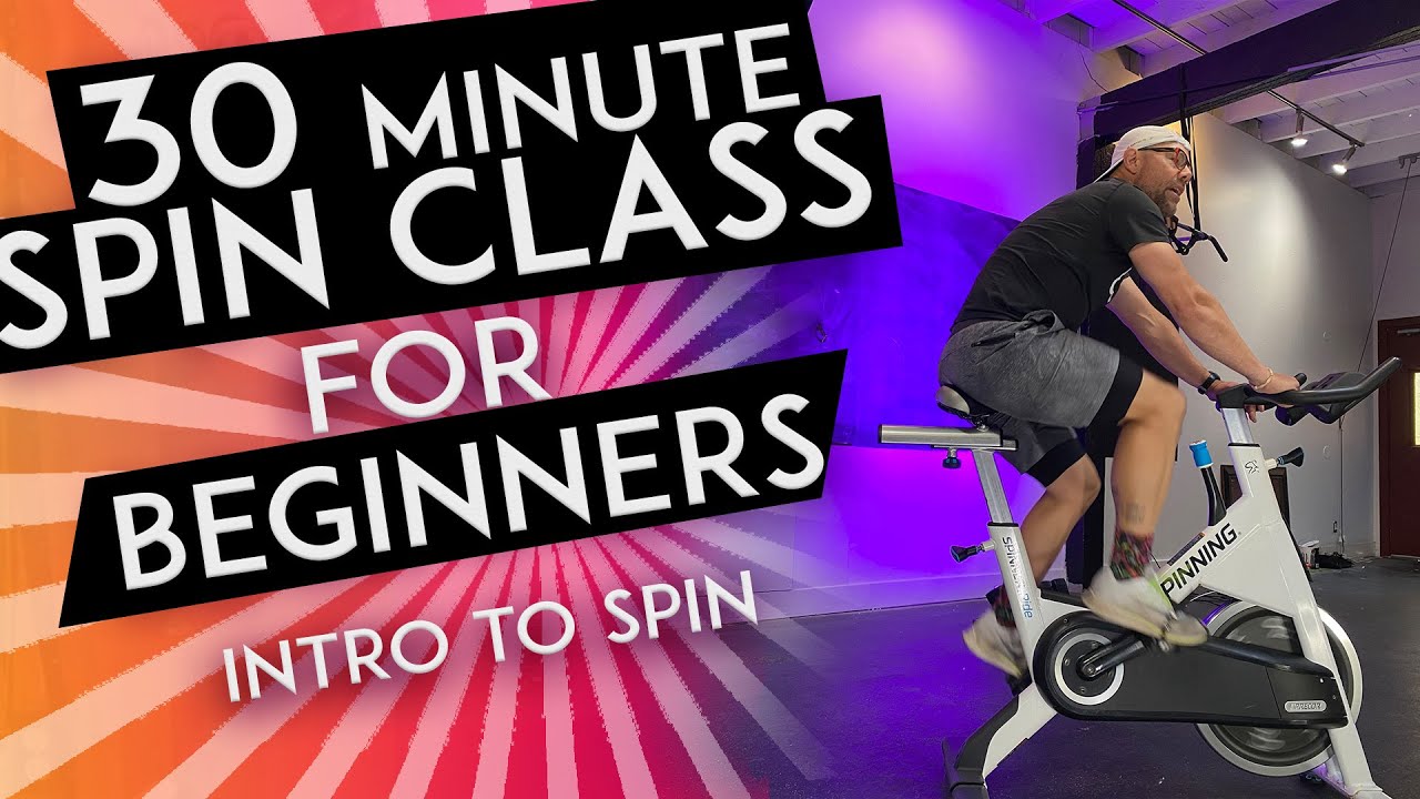 30 MINUTE SPIN CLASS for BEGINNERS // Complete Set up & Workout