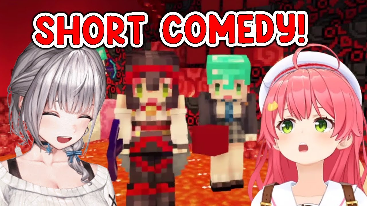 Miko and Noel are performing a short comedy while Flare goes to the toilet