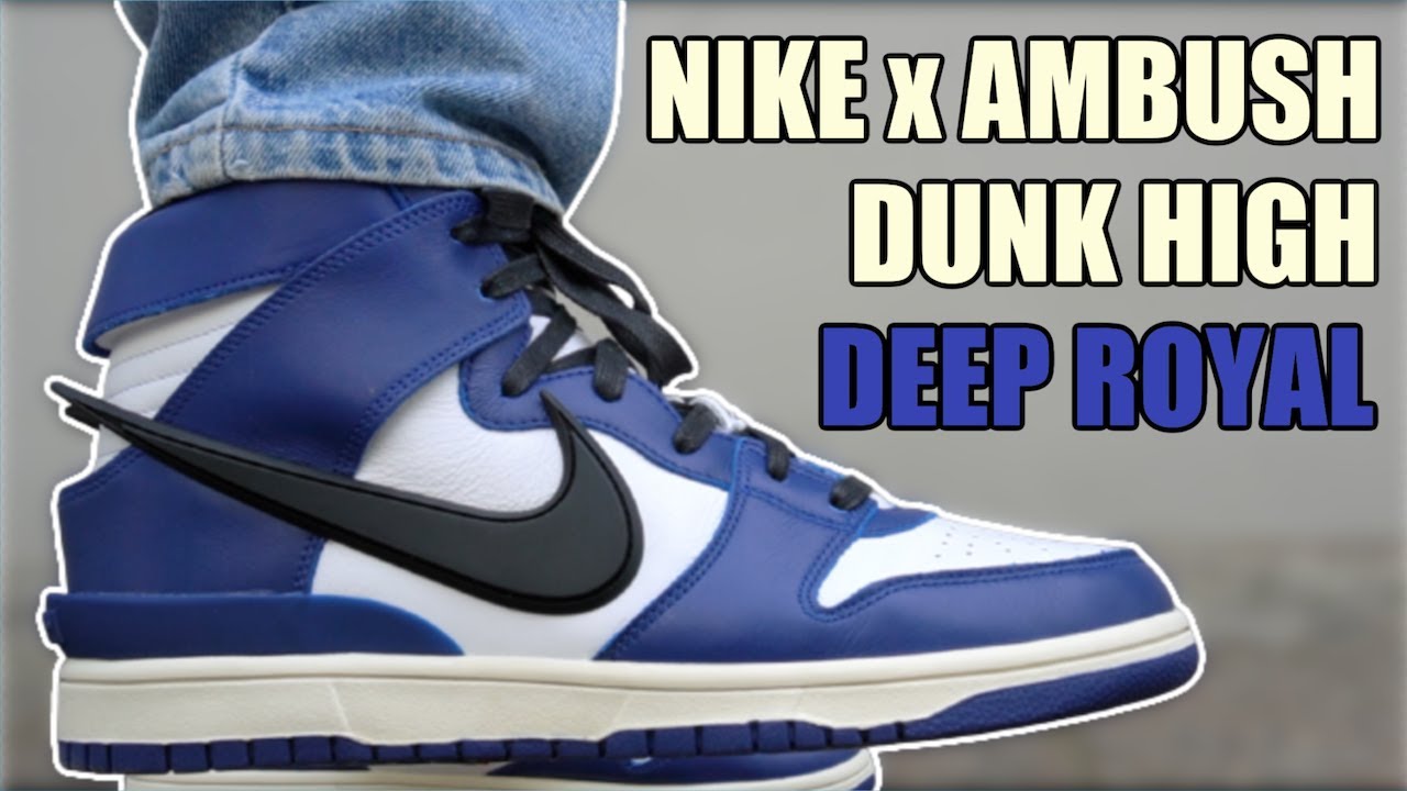NIKE DUNK HIGH AMBUSH DEEP ROYAL REVIEW & ON FEET + SIZING & RESELL....THESE ARE SO GOOD!