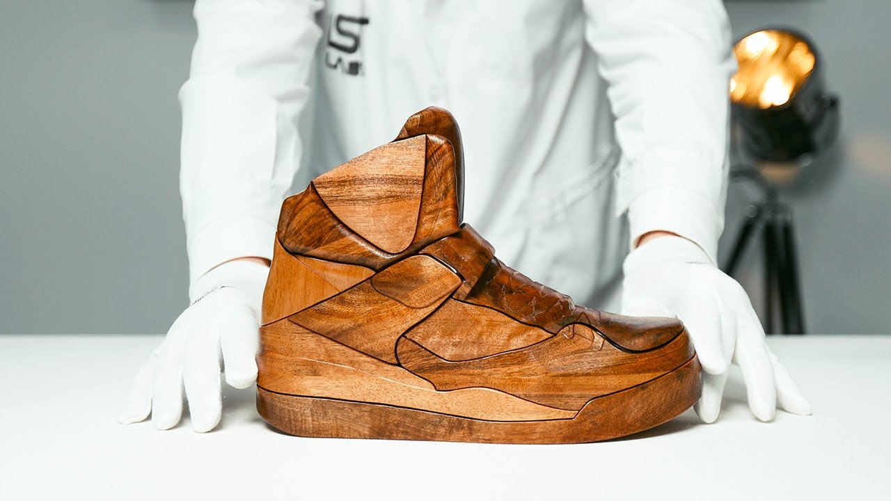 Solving an $8,000 Wooden SNEAKER Puzzle!! (Retro Jordan)