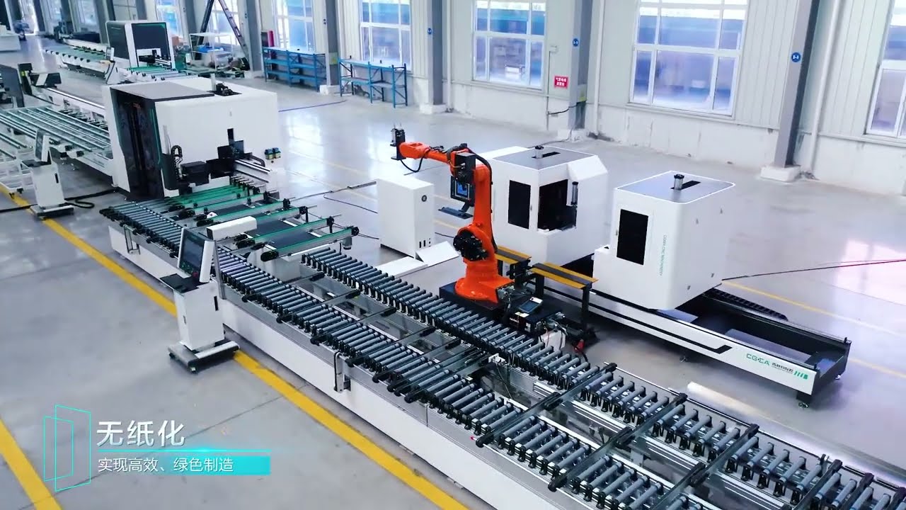 Fully Automatic Line for Window and Door #robot