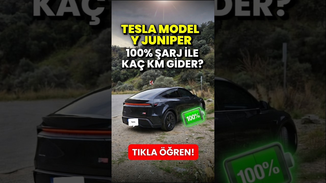 Tesla Juniper ile Tek Şarjda Kaç KM? Gerçek Hayatta! 🛣️