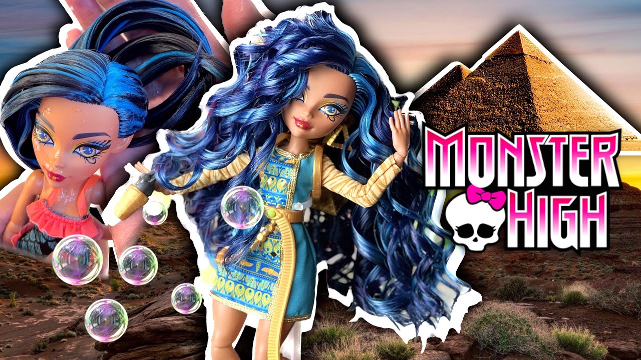 CURLING CLEO’S HAIR! | Monster High G3 🤎Cleo De Nile🪬 Unboxing+Hair Wash+Curl! @MonsterHigh