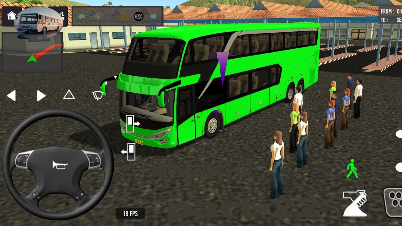 PART-22 l💥l Bus Simulator : 3D Bus Games:Bus Simulator Indonesia #bus #game