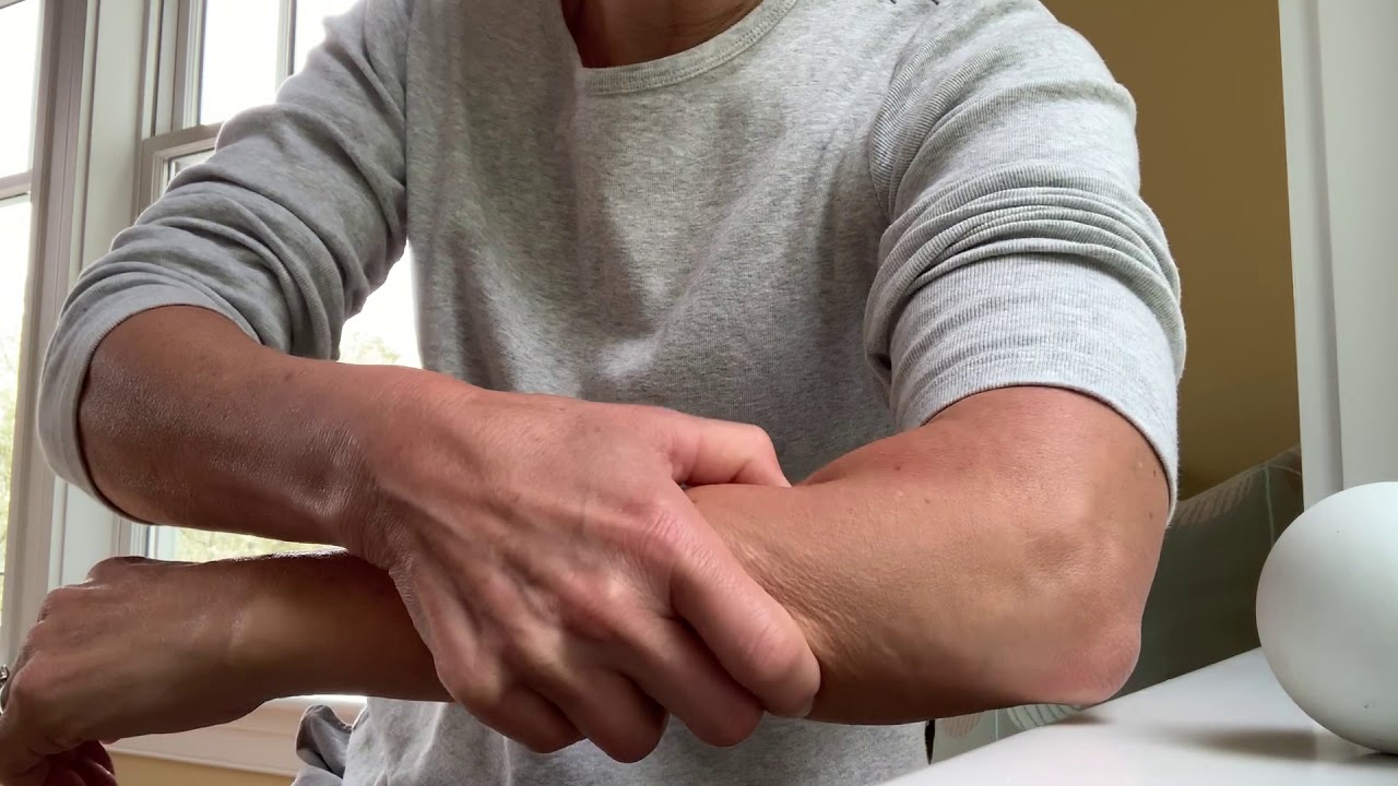 Find and massage trigger points in your forearm
