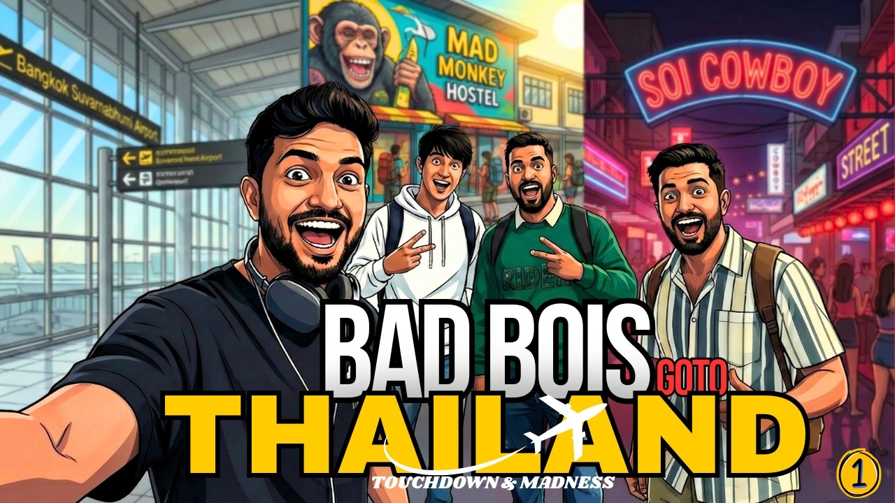 Thailand Trip सुरू! 🇹🇭 Mad Monkey Hostel Madness | Bangkok Arrival Vlog 1
