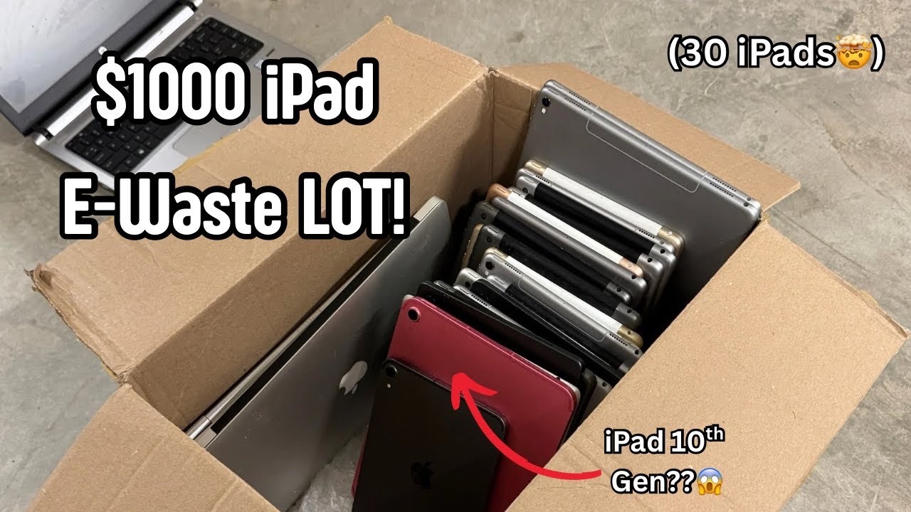E-Waste Jackpot? I got 30 iPads for just $1000! Can we save any?
