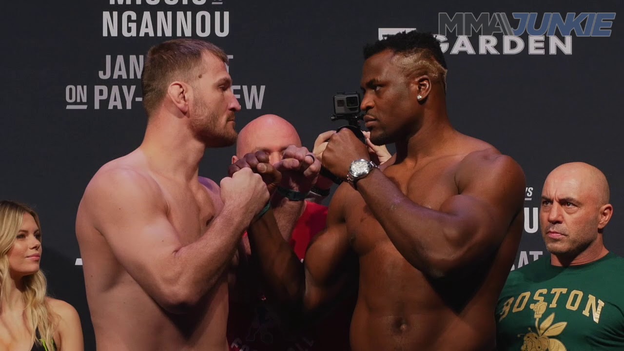 UFC 220: Miocic vs  Ngannou weigh in highlight