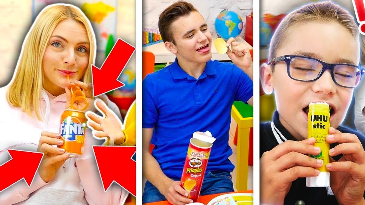 NE JAMAIS MANGER ou RÉPONDRE EN CLASSE !!! (court-métrage compilation Swan & Néo)