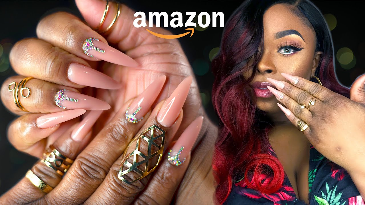 DIY Modelones polygel nail kit tutorial | AMAZON Bling Nails