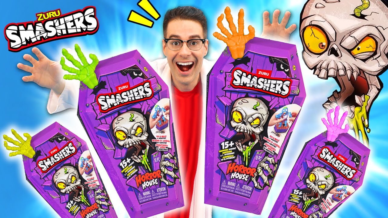 Abro LOTE DE TUMBAS GIGANTES con SORPRESAS 🎁 Zuru Smashers Horror House