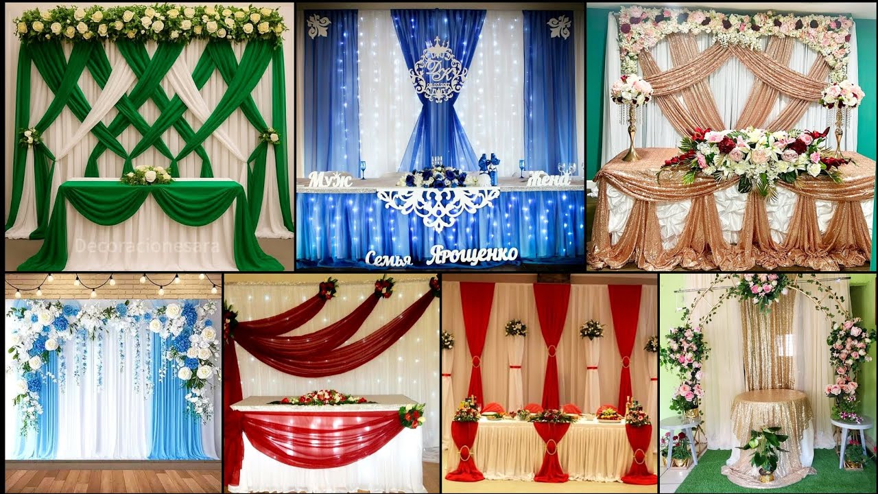 Top 150 Stunning Wedding & Mehndi Stage Decoration Ideas | Simple Elegant Floral Backdrops
