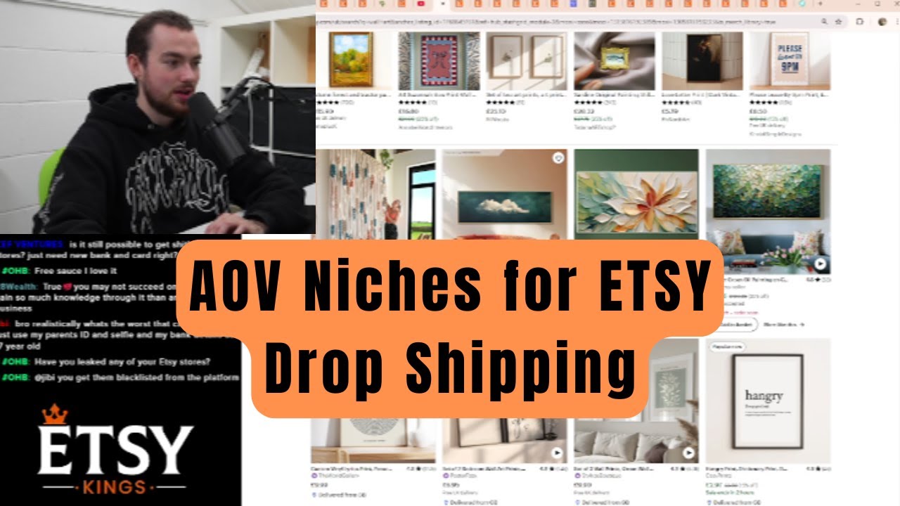 Top High AOV Niches for Etsy Drop Shipping