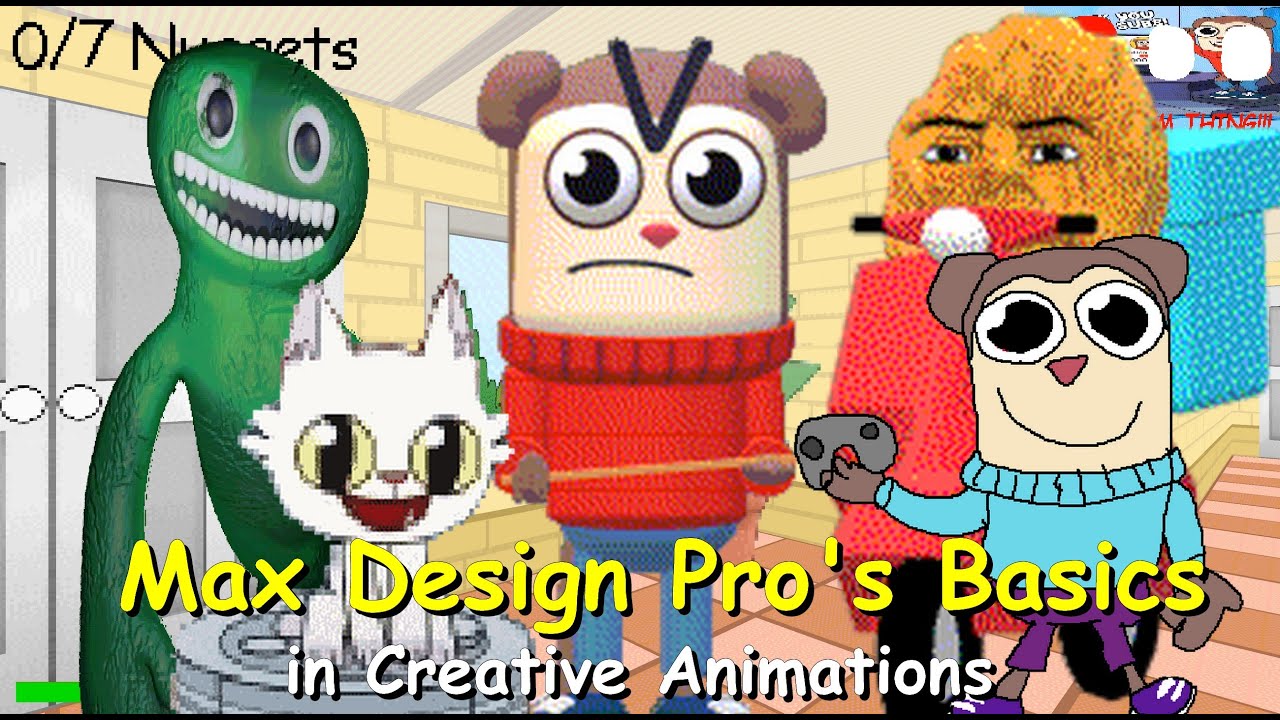 Основы креативной анимации в Max Design Pro — мод Baldi's Basics