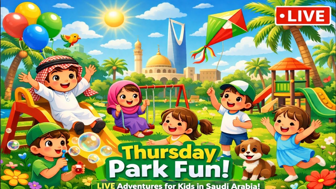 Kids Playtime Live! 😄 Thursday Fun at the Park | Weekend in Saudi Arabia