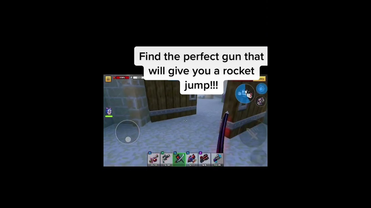Pixelgun3D the rocket jump you need!!! (DONT  ONLY USE YOUR JETPACK)!!!
