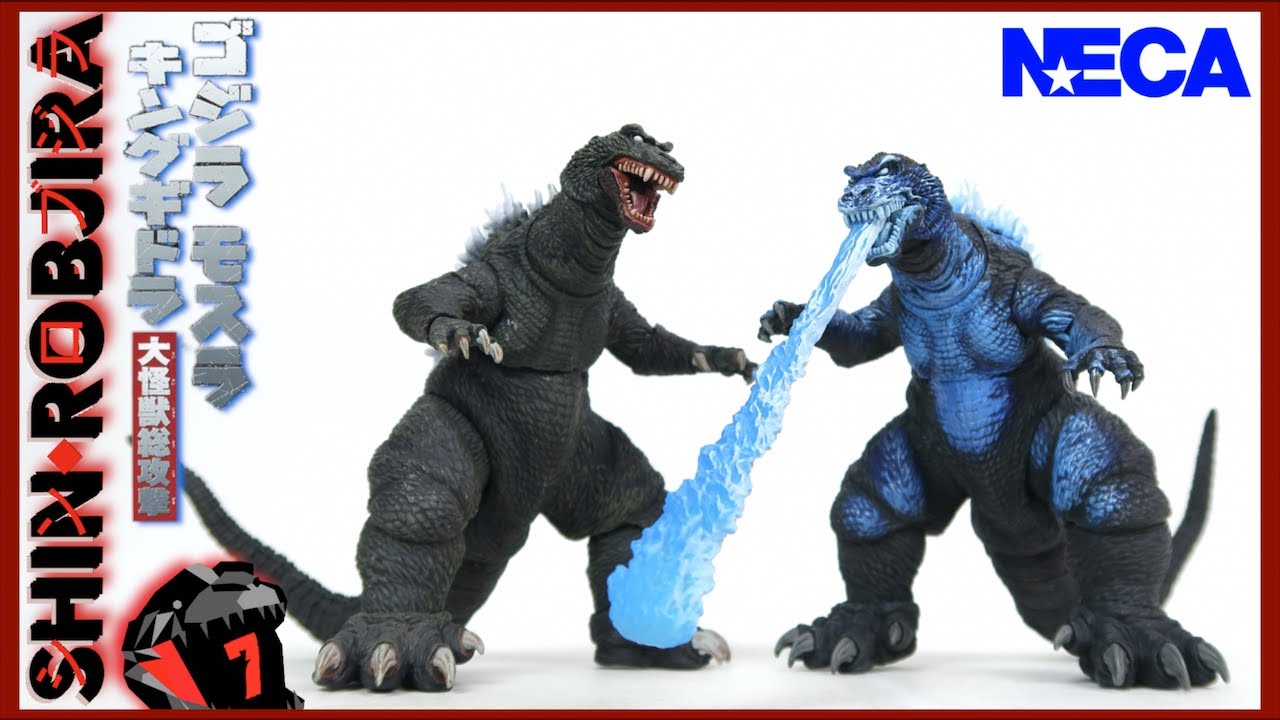 NECA: Godzilla GMK (2001) + версия Atomic Blast | Двойной обзор