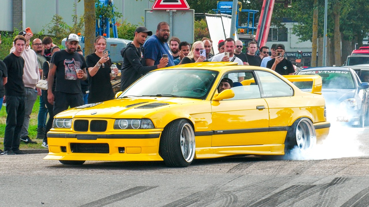 MODIFIED CARS LEAVING CAR MEET! E36 Turbo, 700HP Camaro, 1000HP Civic, 1100HP Turbo S, 900HP Supra