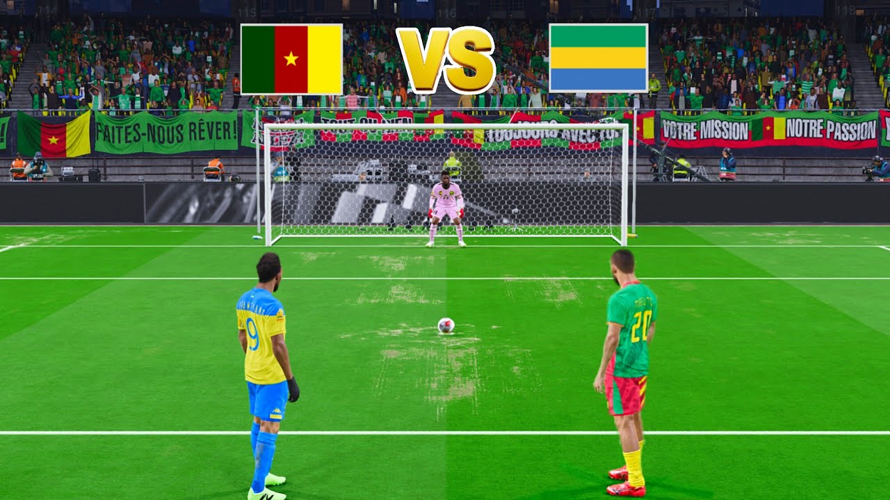 Обзор матча Камерун — Габон | Отборочный турнир Кубка африканских наций FIFA 2026 | Геймплей PES