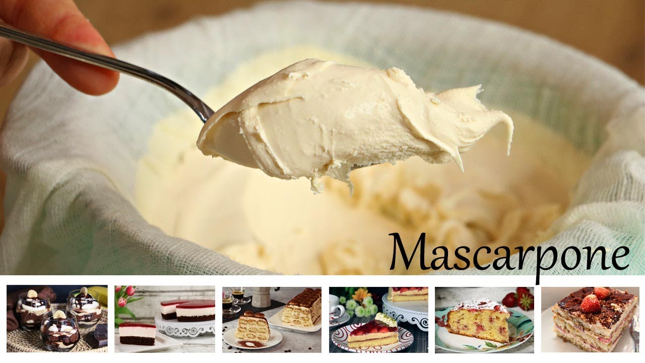 Mascarpone ganz einfach selber machen aus nur 2 Zutaten! Best homemade mascarpone cheese