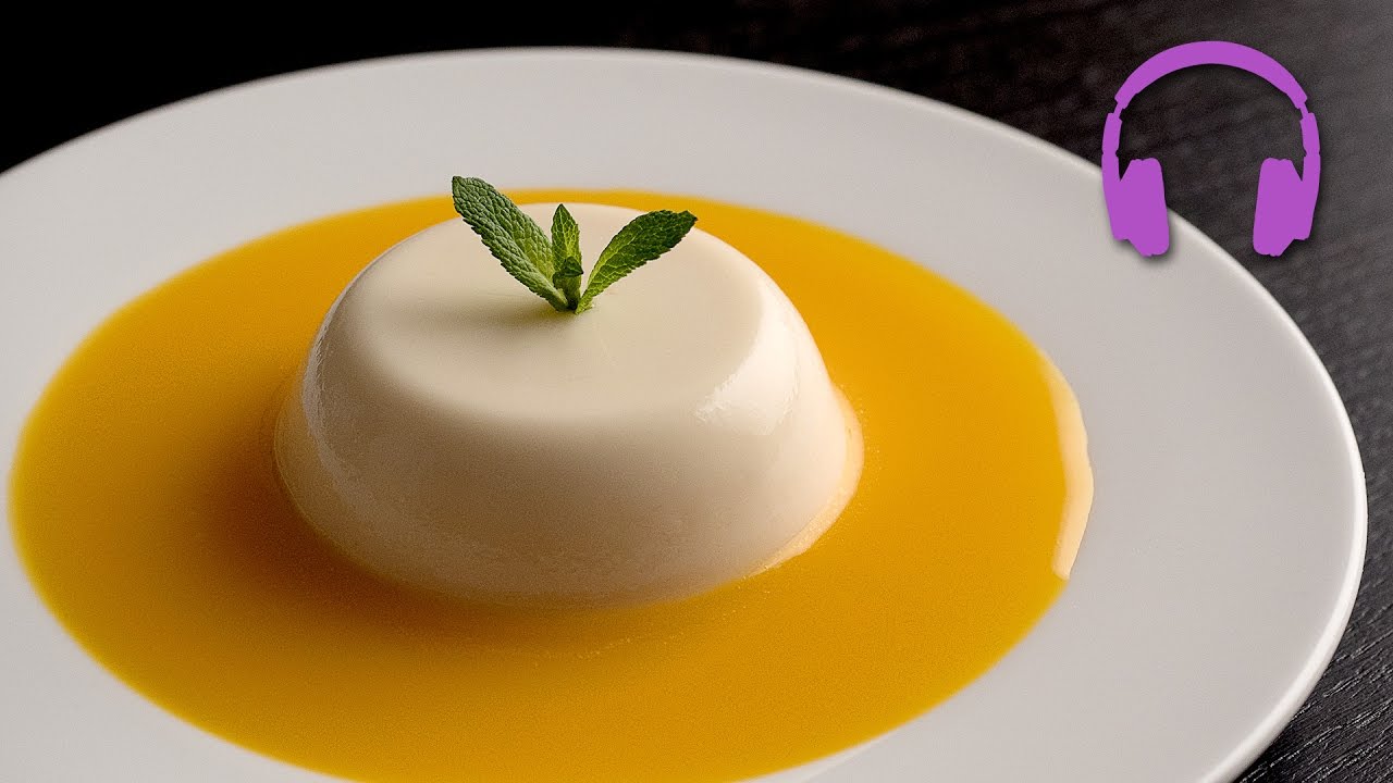 Mango Panna Cotta | ASMR Cooking Sounds