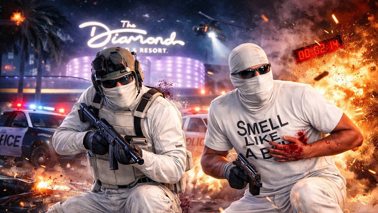 GTA ONLINE CASINO HEIST WITH BRO #1