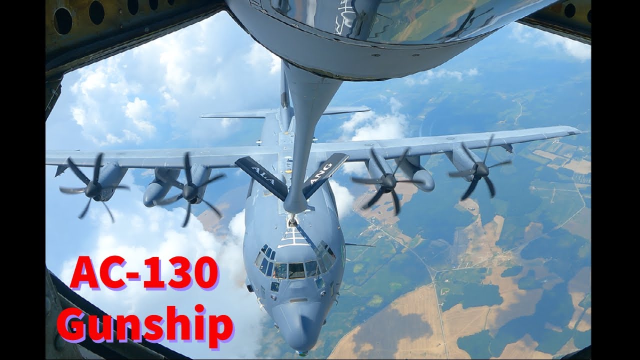AC-130 GUNSHIP REFUELING FROM KC-135