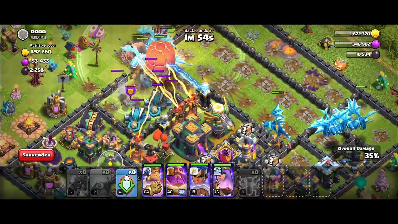 Coc attack video 📸 don't miss the end 🤣 #clashofclans #coc #clah #th16rootriderattack #games 