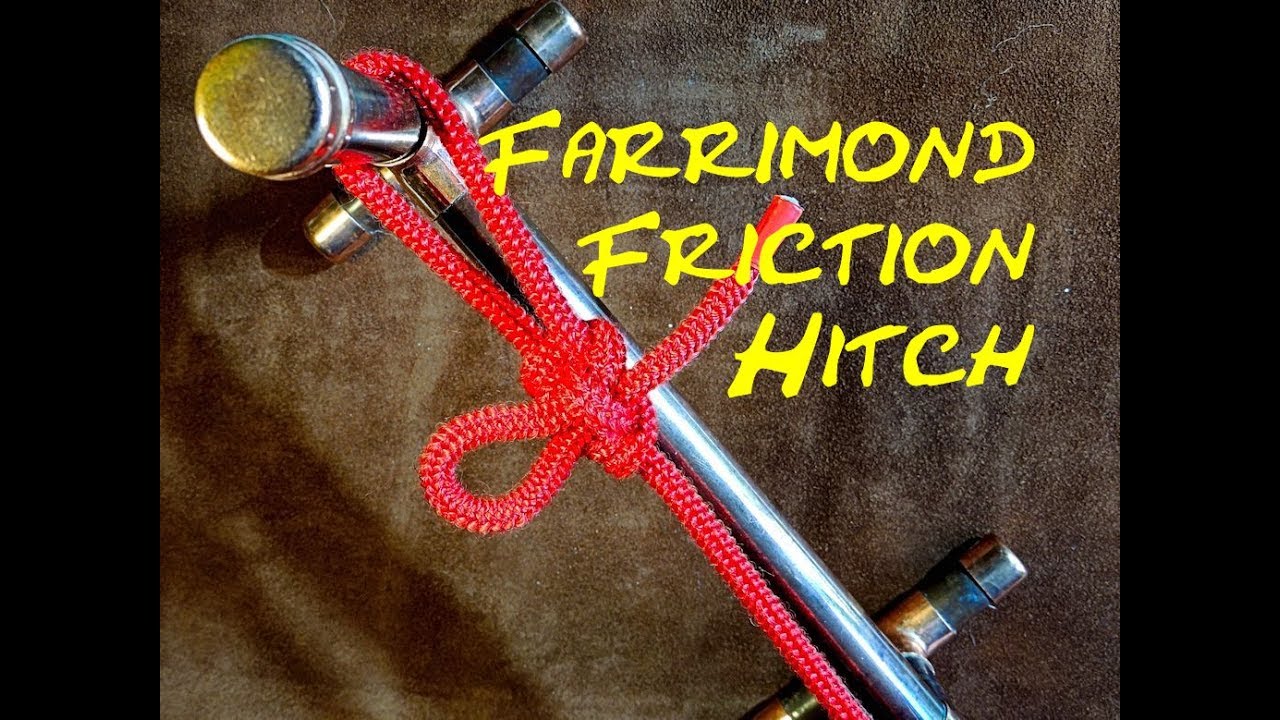 Farrimond Friction Hitch Great Bushcraft Knot For a Ridge Line Tensioner, Washing Line Tension Knot