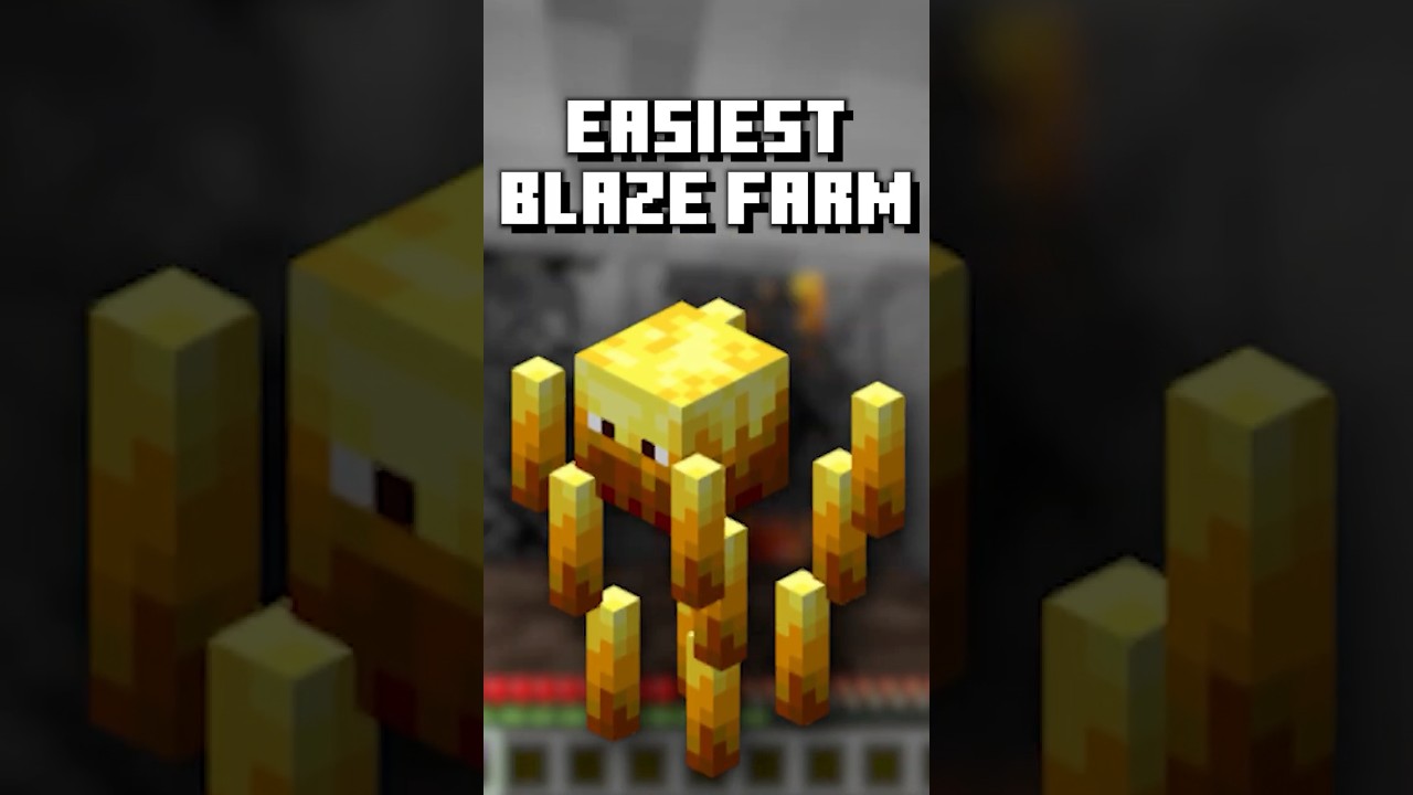 Minecraft EASY BLAZE FARM (1000+ blaze rods per hour) 1.21.10+ Tutorial
