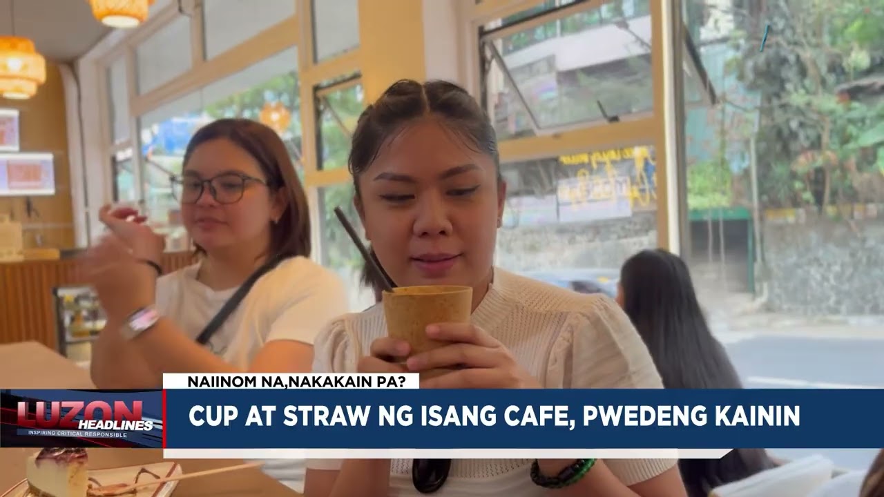 Edible cups at straws ng isang café sa Baguio City, ambag nila sa pagbawas ng basura