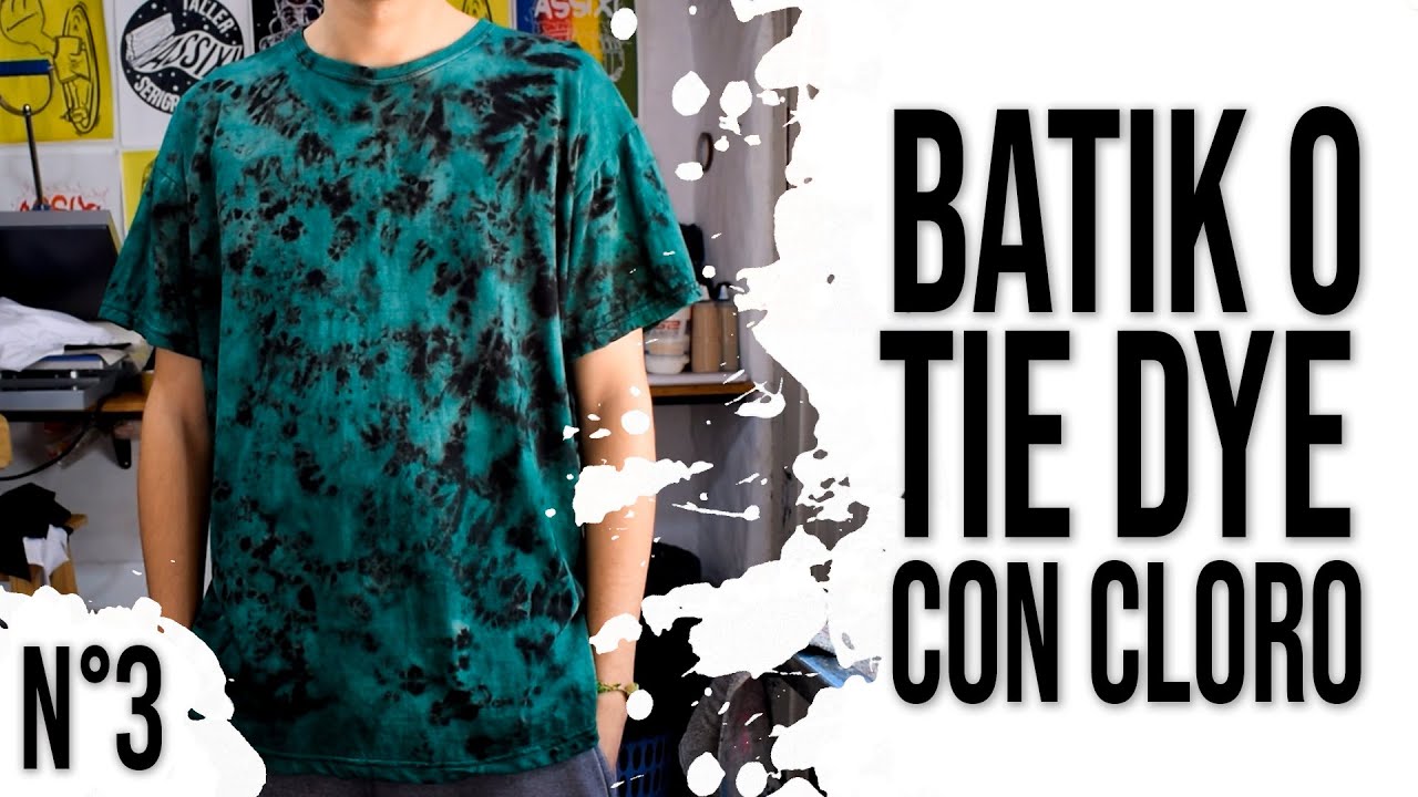 CRUMPLE BATIK CON CLORO + TEÑIDO /#TIEDYE N°2