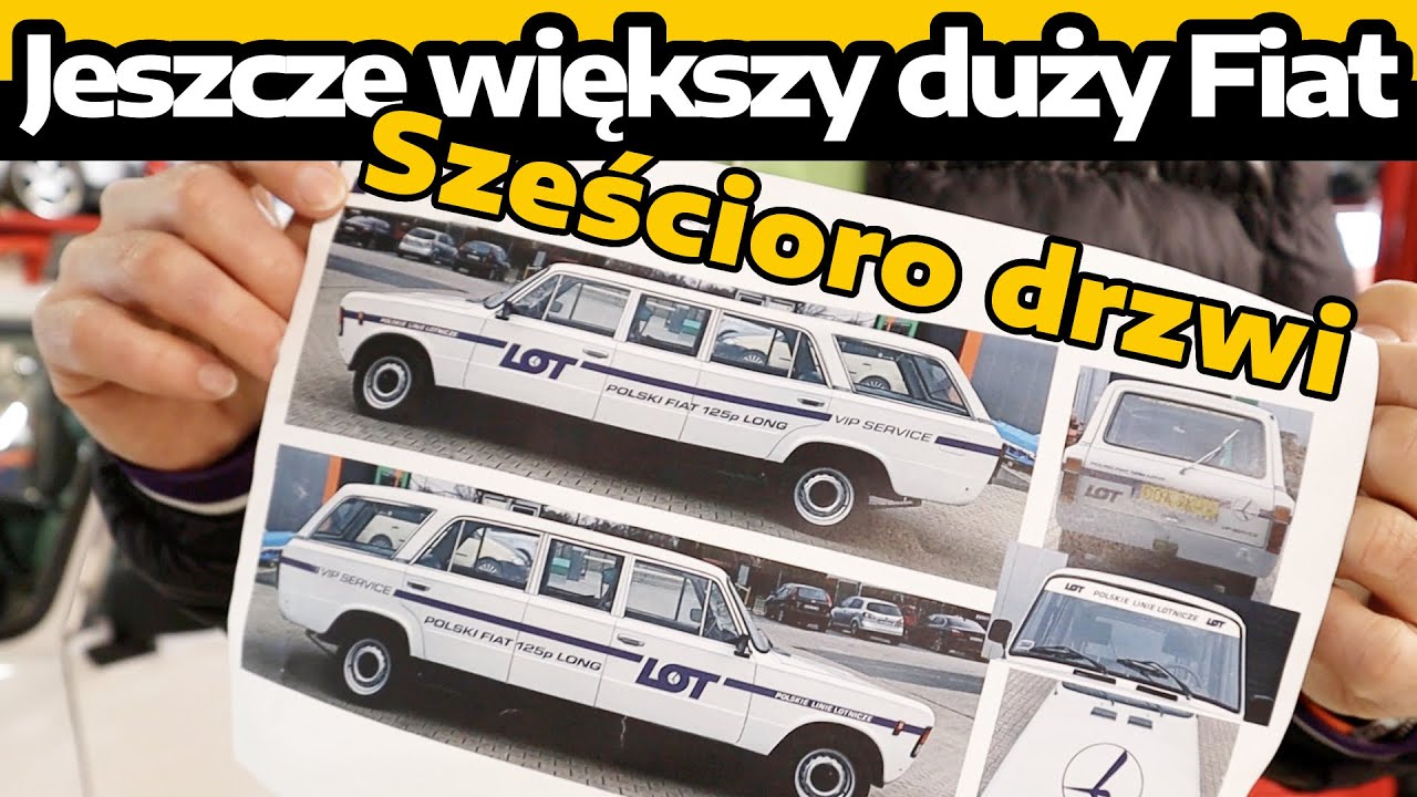 Duży Fiat 125p Jamnik - W służbie jej LOTowskiej mości.