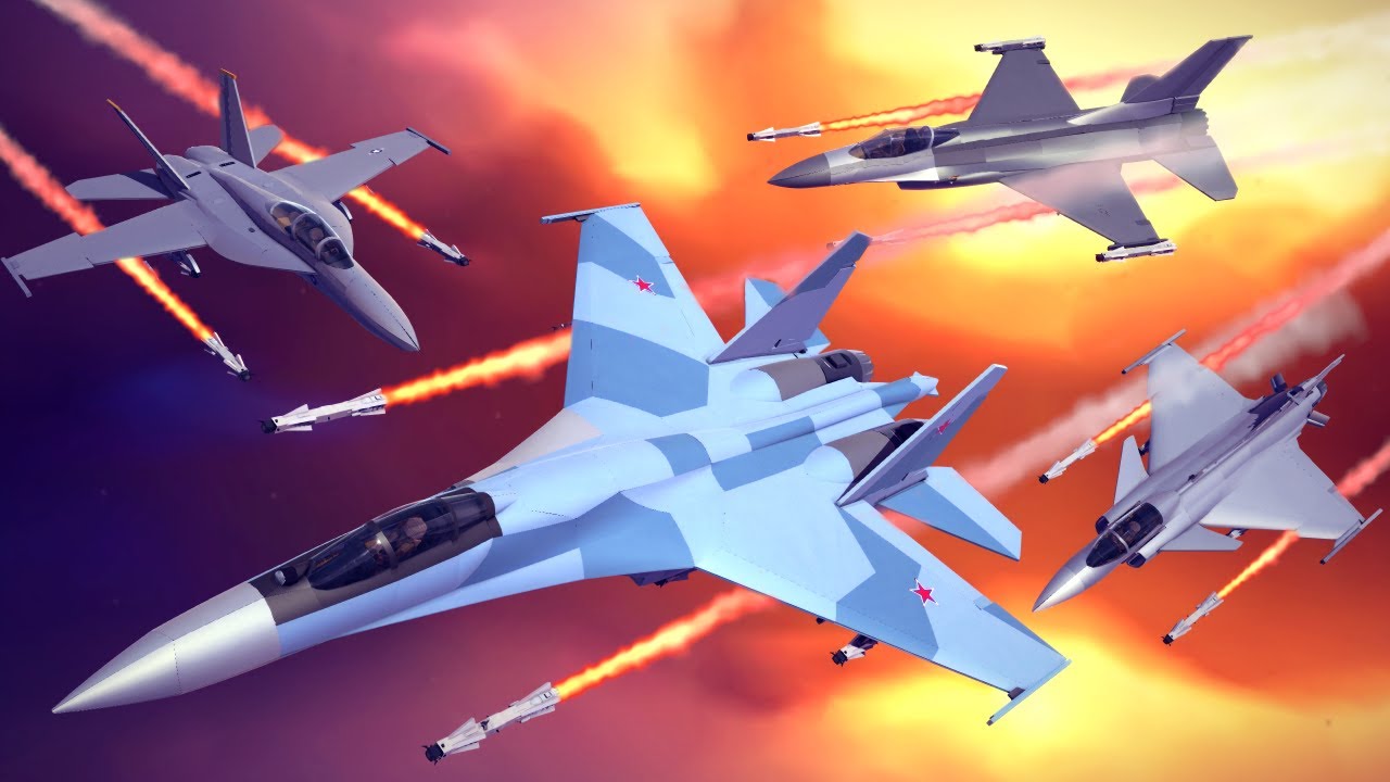 Fighter Jet Dogfights #1 | Besiege