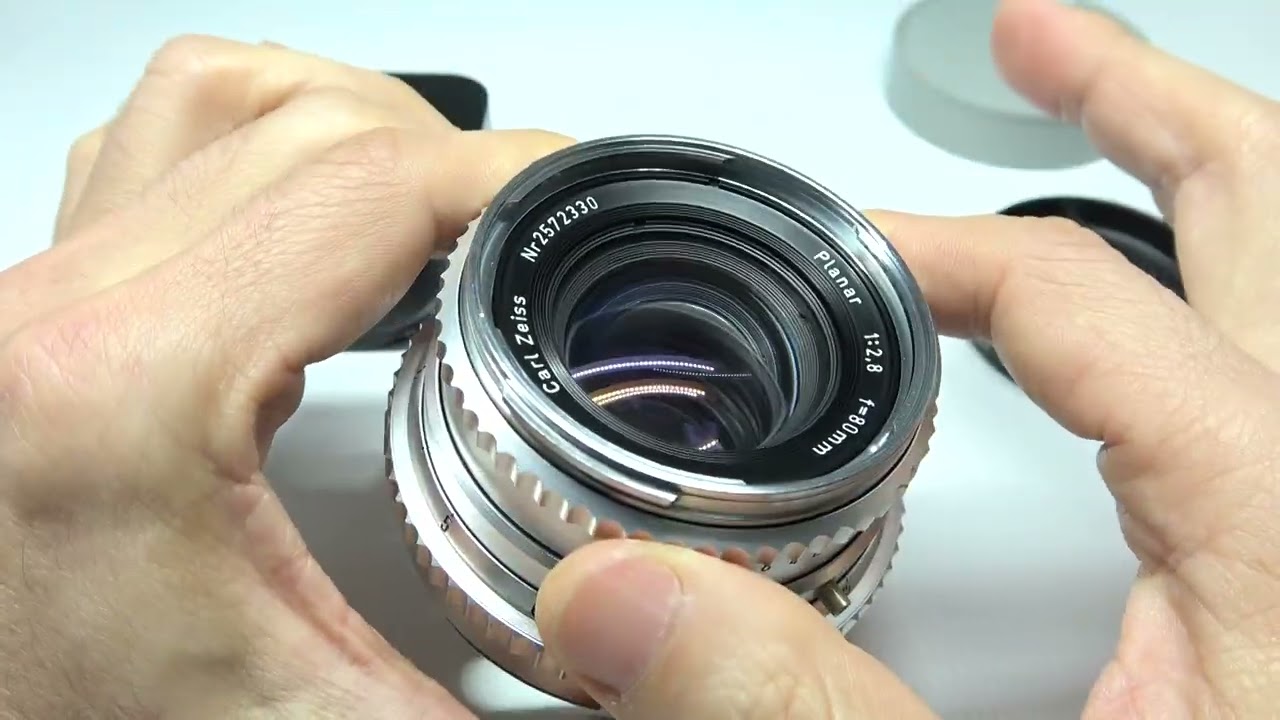 HASSELBLAD ハッセルブラッド Planar プラナー C 80mm F2.8 白鏡胴 non T* + 純正フード、おまけUVフィルター付属