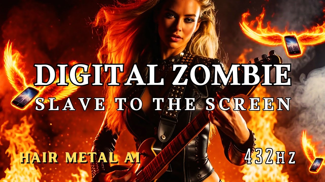 Digital Zombie Powerful 80s Hair Metal Anthem about Social Media Addiction [432 Hz]