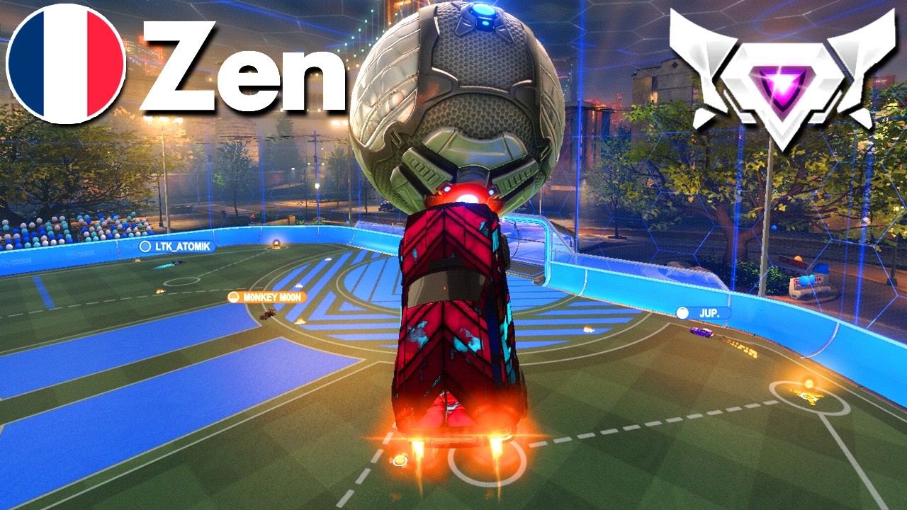 ZEN has INSANE CONTROL in Rocket League! (SSL 2v2)